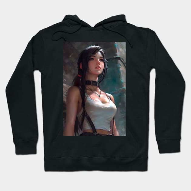 FF7 Rebirth Tifa Lockhart Hoodie by peculiarbutcute